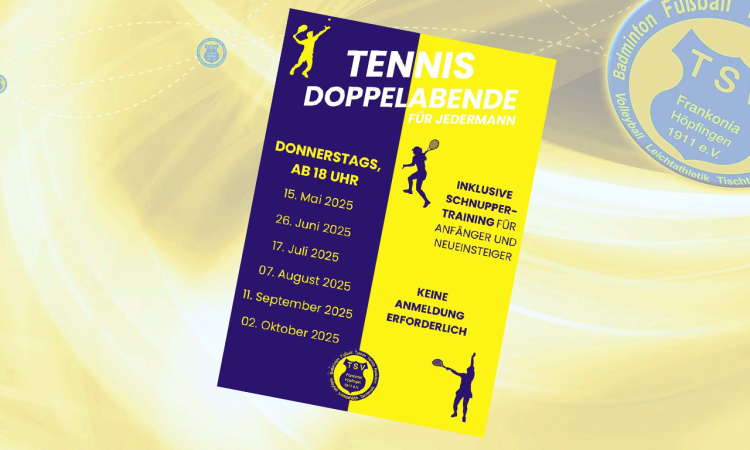 Tennis Doppelabende für Jedermann